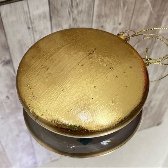 Merry Christmas Handblown Cat Holiday Ornament - Picture 7 of 13